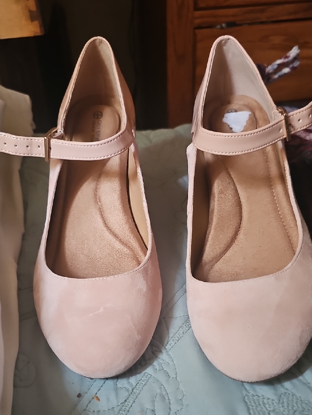 Giani Bernini Blush Pink Mary Jane Heels